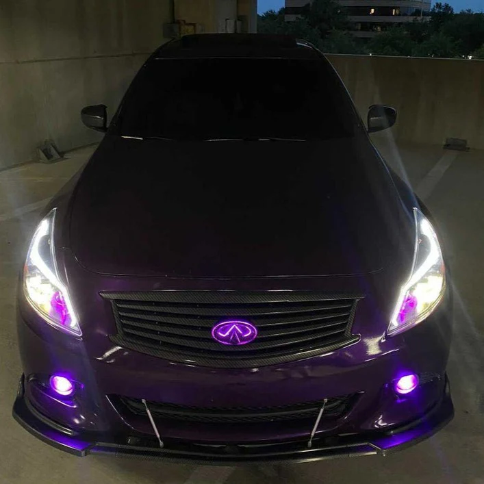Infiniti G37 Sedan Color Changing RGB Flow LED Badge Grill Emblem - Image 4