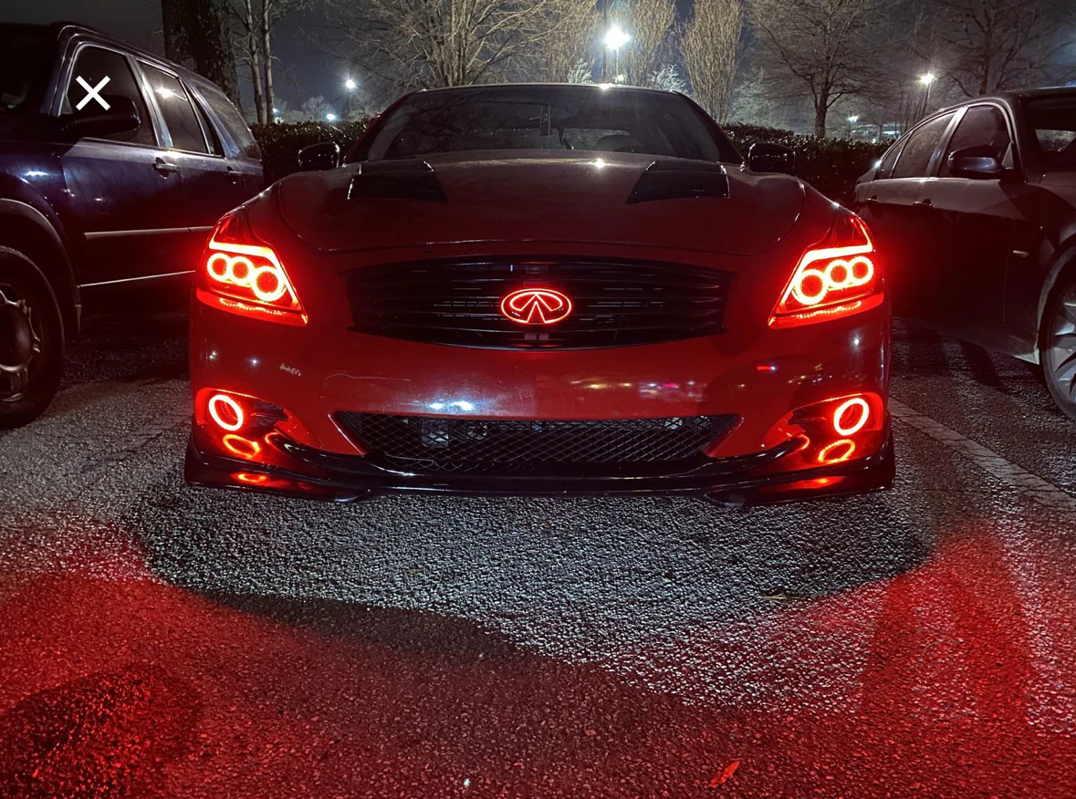 Infiniti G37 Sedan Color Changing RGB Flow LED Badge Grill Emblem - Image 5