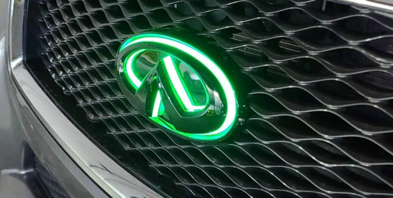 Infiniti G37 Sedan Color Changing RGB Flow LED Badge Grill Emblem - Image 6