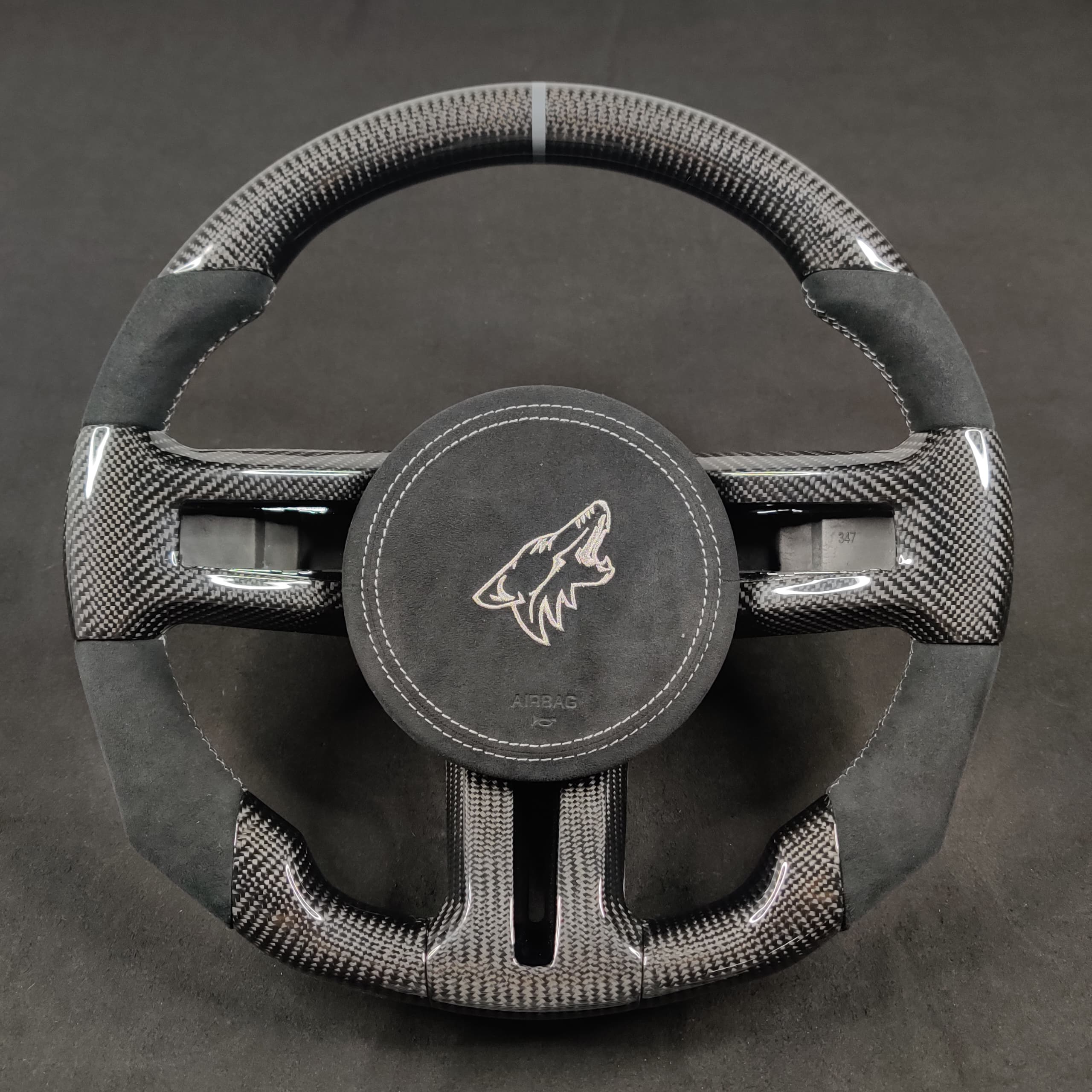 2005-2014 Ford Mustang Carbon Fiber Steering Wheel - Image 10