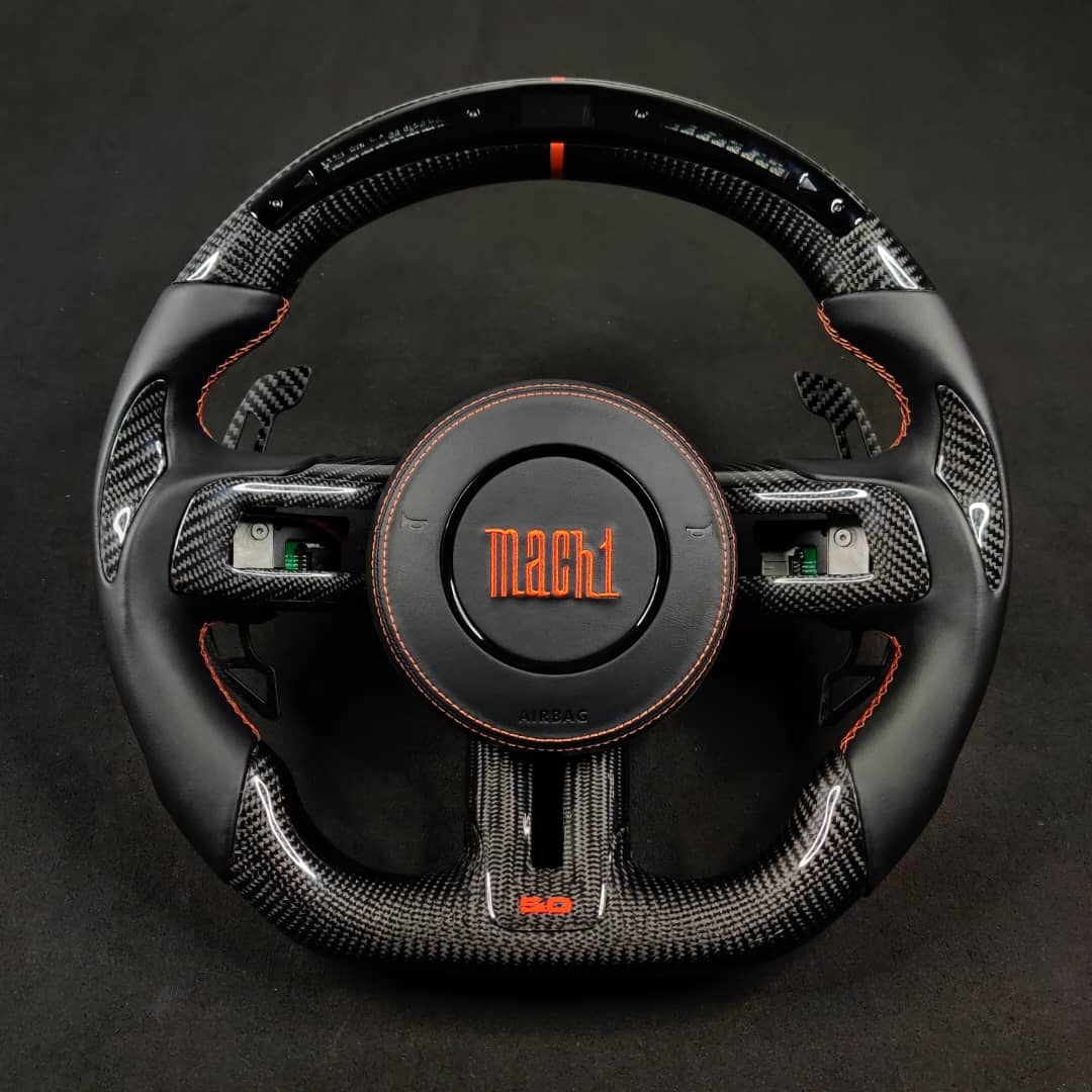 2015-2023 Ford Mustang Carbon Fiber Steering Wheel - Image 13