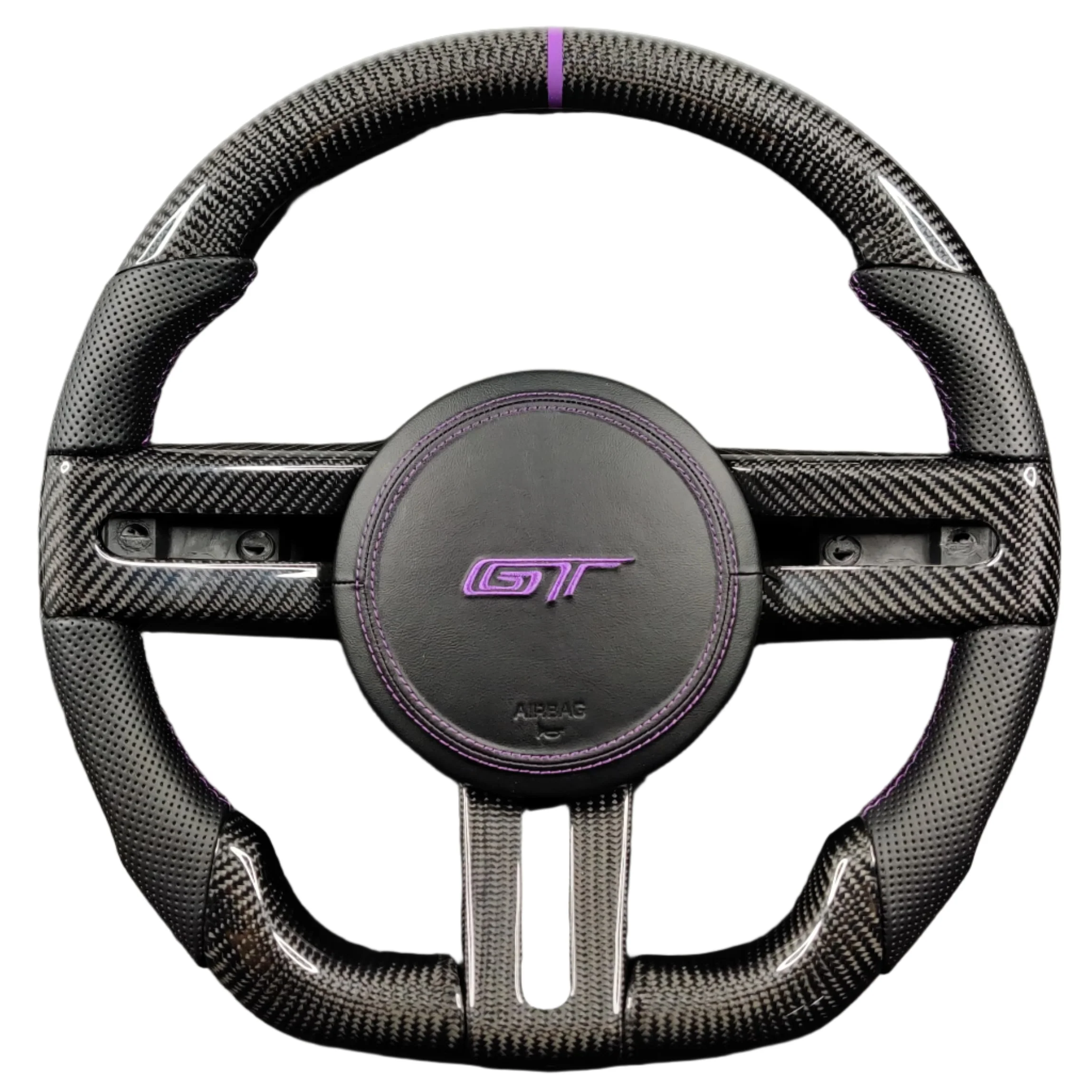 2005-2014 Ford Mustang Carbon Fiber Steering Wheel - Image 5