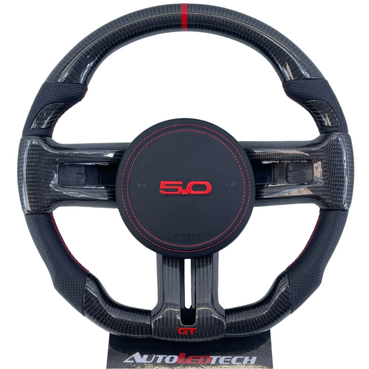 2005-2014 Ford Mustang Carbon Fiber Steering Wheel - Image 9