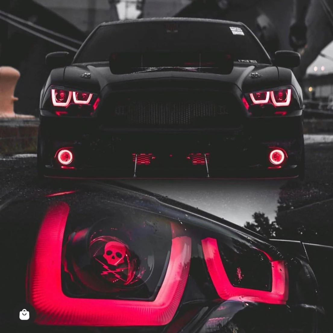 2011-2014 Dodge Charger RGBW Flow Series LED Halo DRL Spec-D Headlights - Image 14