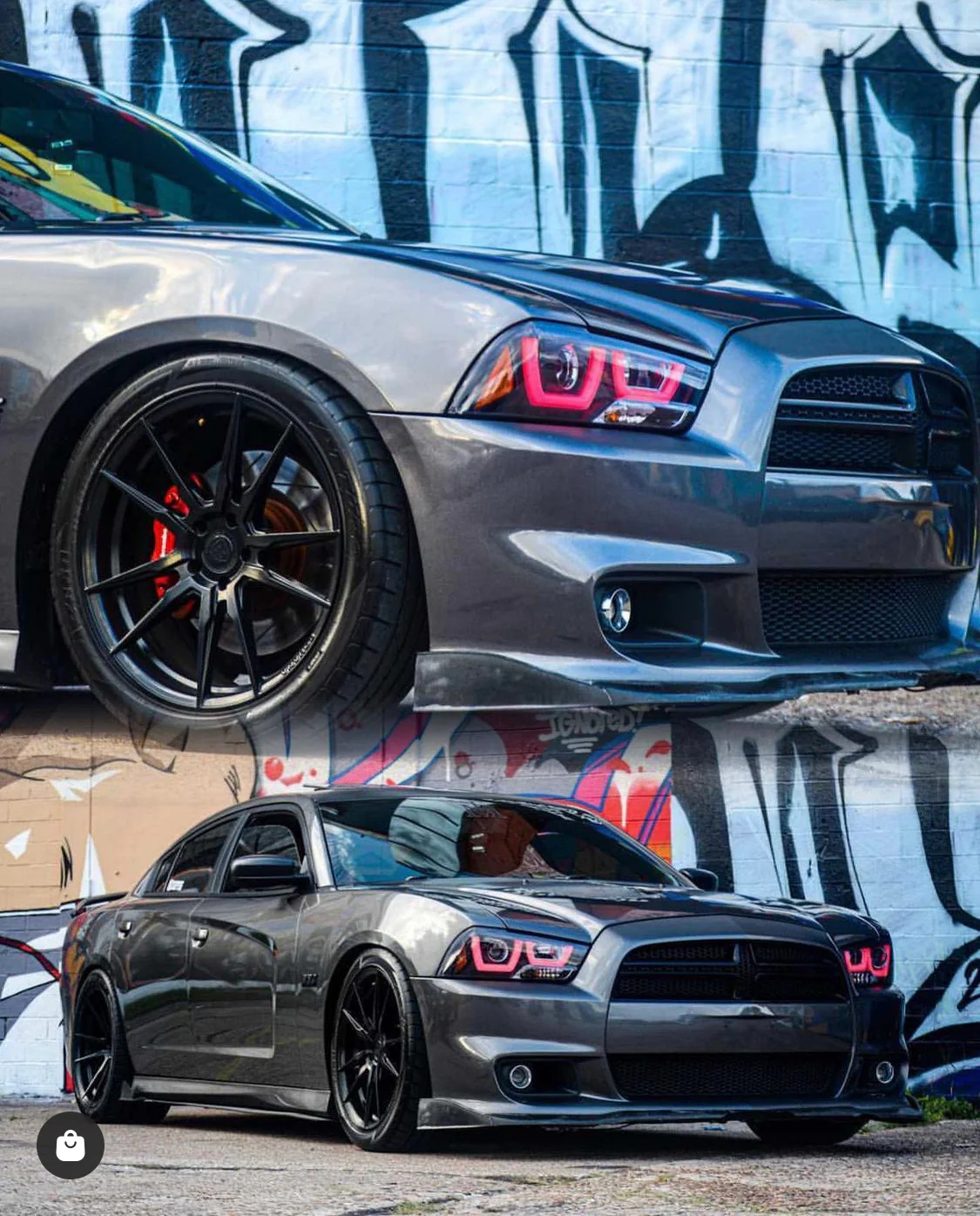 2011-2014 Dodge Charger RGBW Flow Series LED Halo DRL Spec-D Headlights - Image 26