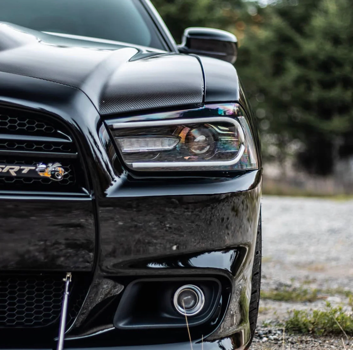 2011-2014 Dodge Charger RGBW Flow Series LED DRL Projector Headlights - Image 12