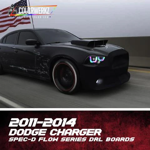 2011-2014 Dodge Charger Spec-D RGBW Flow Series LED DRL Boards - Image 19