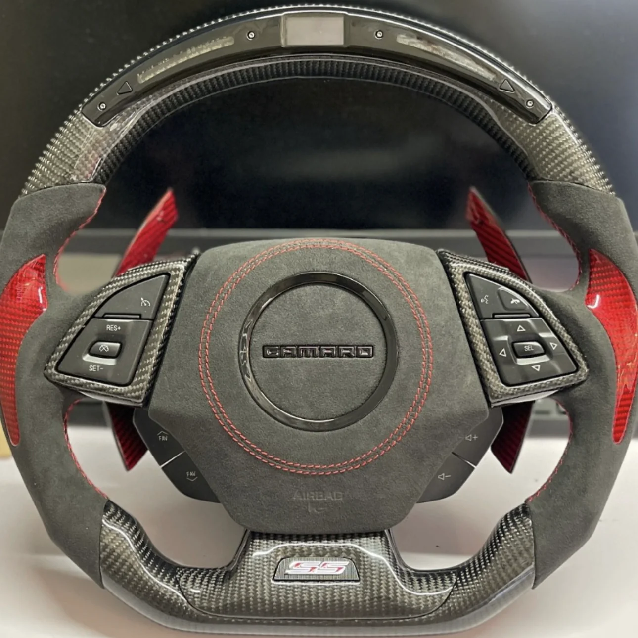 2016-2024 Chevrolet Camaro Custom Carbon Fiber Steering Wheel - Image 31