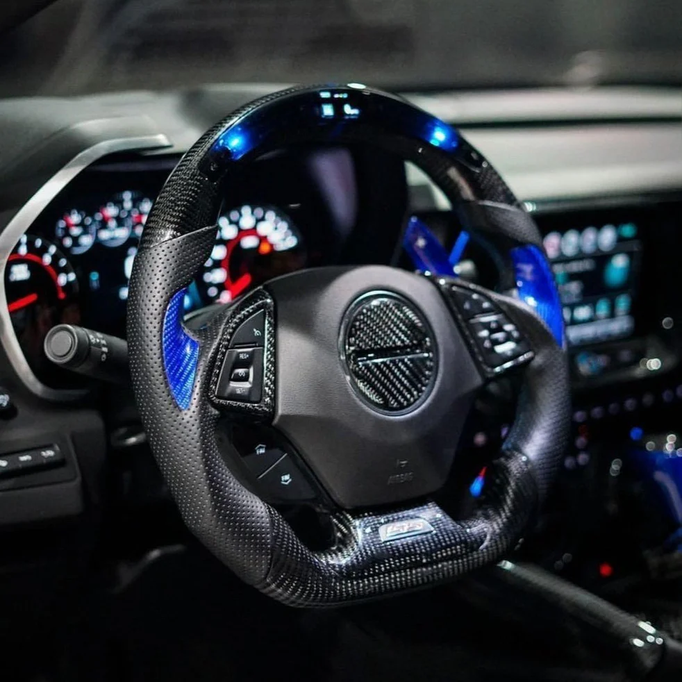 2016-2024 Chevrolet Camaro Custom Carbon Fiber Steering Wheel - Image 39