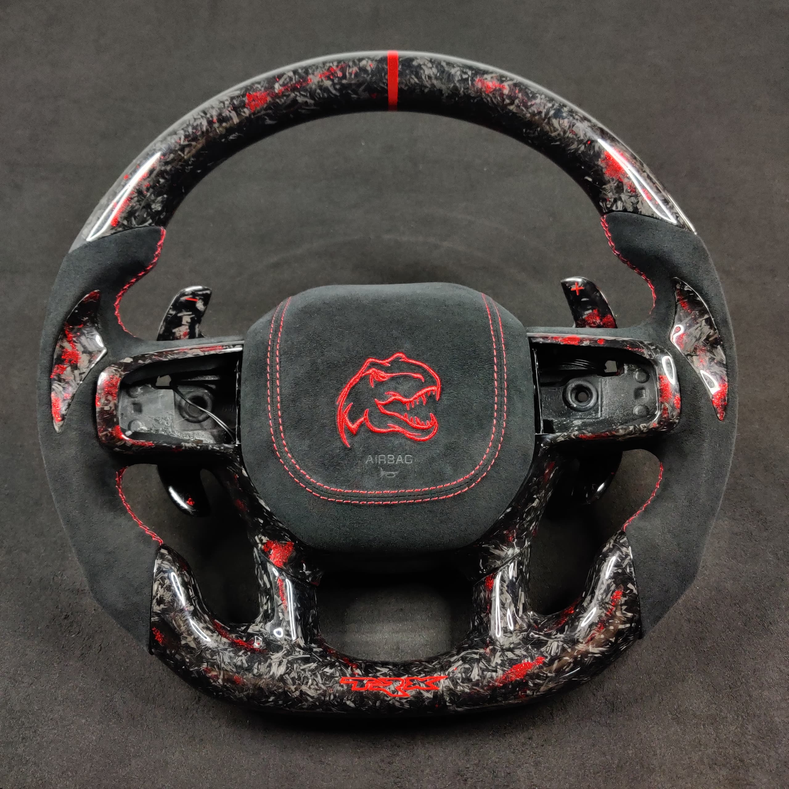 2021-2026+ Ram TRX 1500 Custom Carbon Fiber Steering Wheel - Image 6