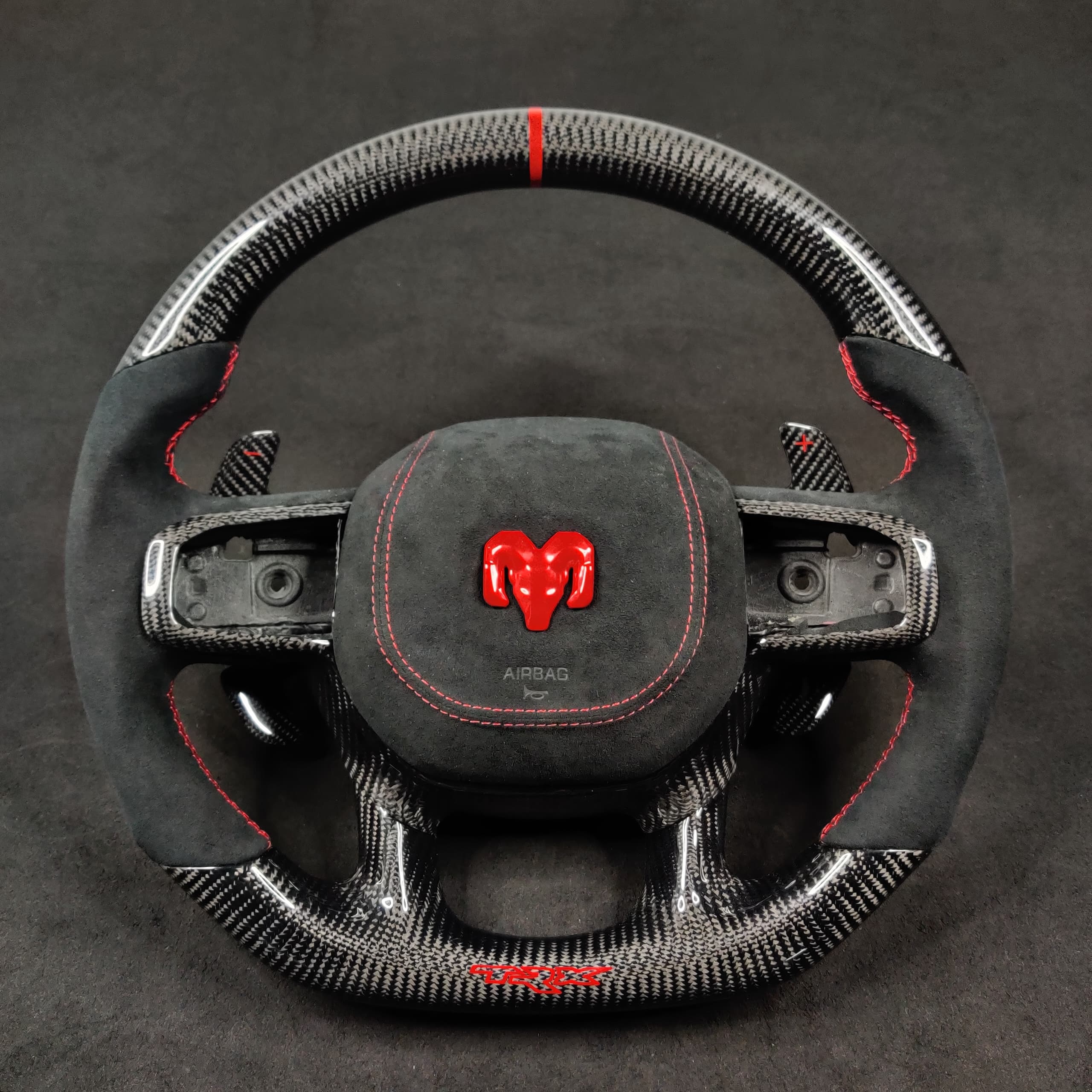 2021-2026+ Ram TRX 1500 Custom Carbon Fiber Steering Wheel - Image 8