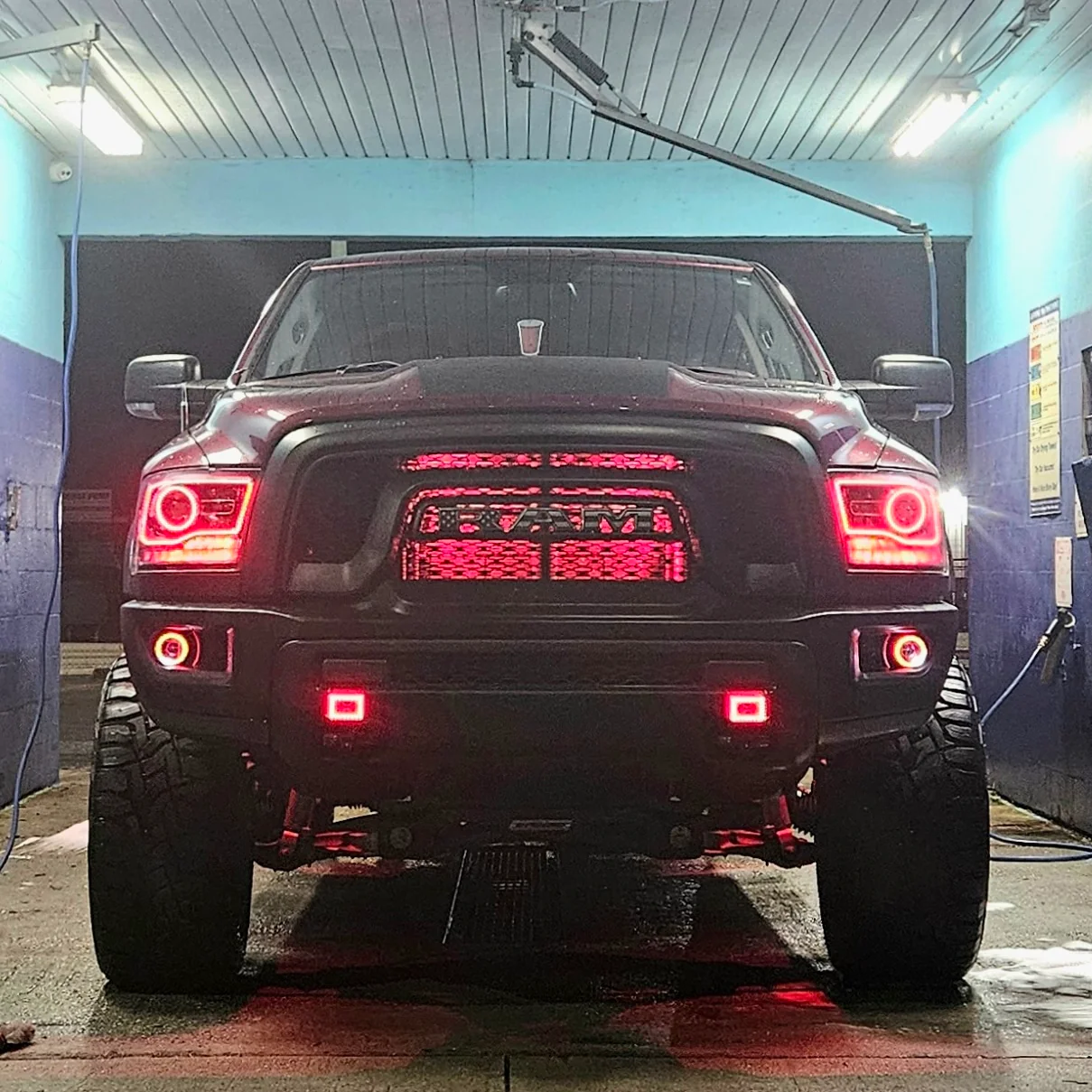 2013-2018 Dodge Ram 1500 2500 RGBW Flow Series LED Halo Kit (Outline) - Image 14