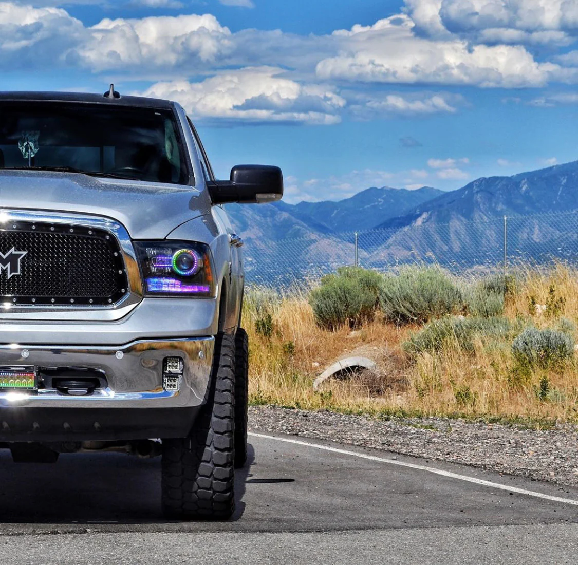 2013-2018 Dodge Ram 1500 2500 RGBW Flow Series LED Halo Kit (Outline) - Image 8