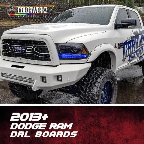 2013-2018 Dodge Ram 1500 2500 RGBW Flow Series LED DRL Boards - Image 12