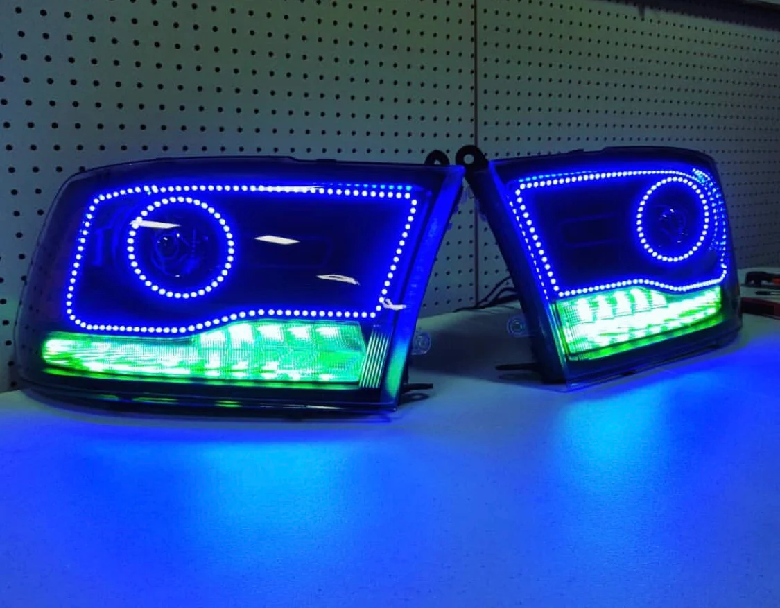 2013-2018 Dodge Ram 1500 2500 RGBW Flow Series LED DRL Boards - Image 7