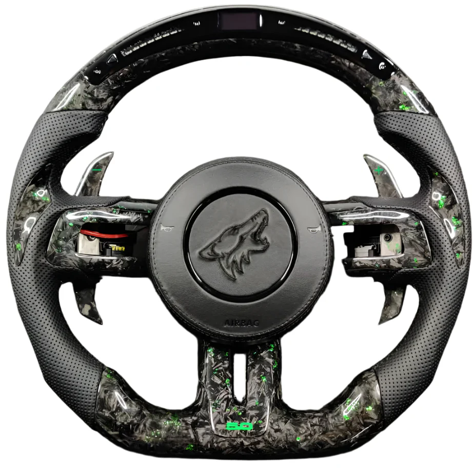 2015-2023 Ford Mustang Carbon Fiber Steering Wheel - Image 8