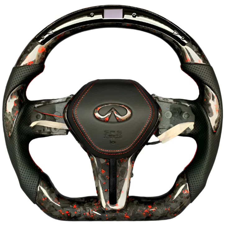 2013-2024 Infiniti Q50 Q60 Custom Carbon Fiber Steering Wheel - Image 4