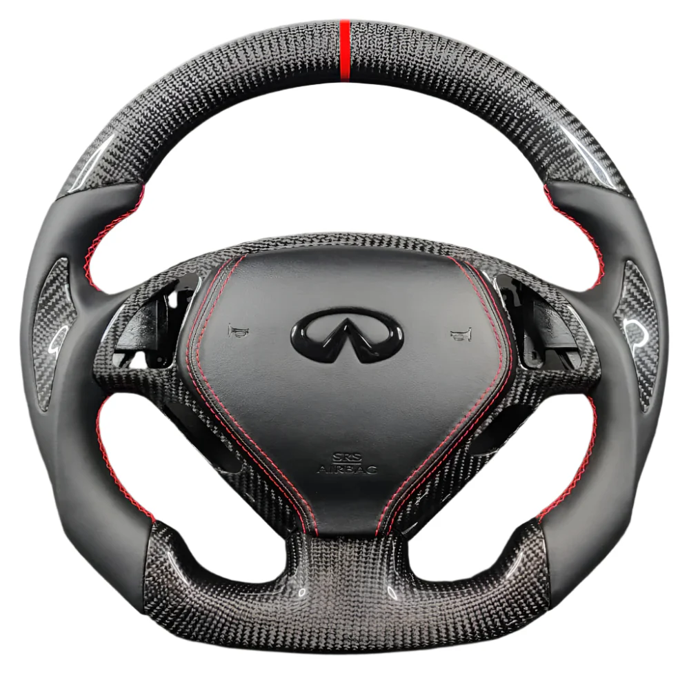 2013-2024 Infiniti Q50 Q60 Custom Carbon Fiber Steering Wheel - Image 34