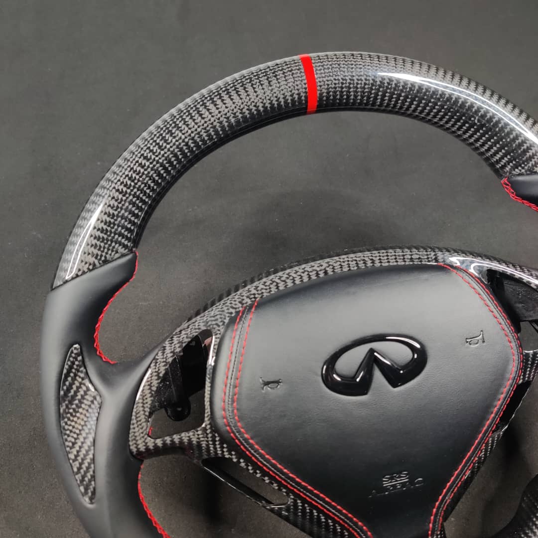 2013-2024 Infiniti Q50 Q60 Custom Carbon Fiber Steering Wheel - Image 36