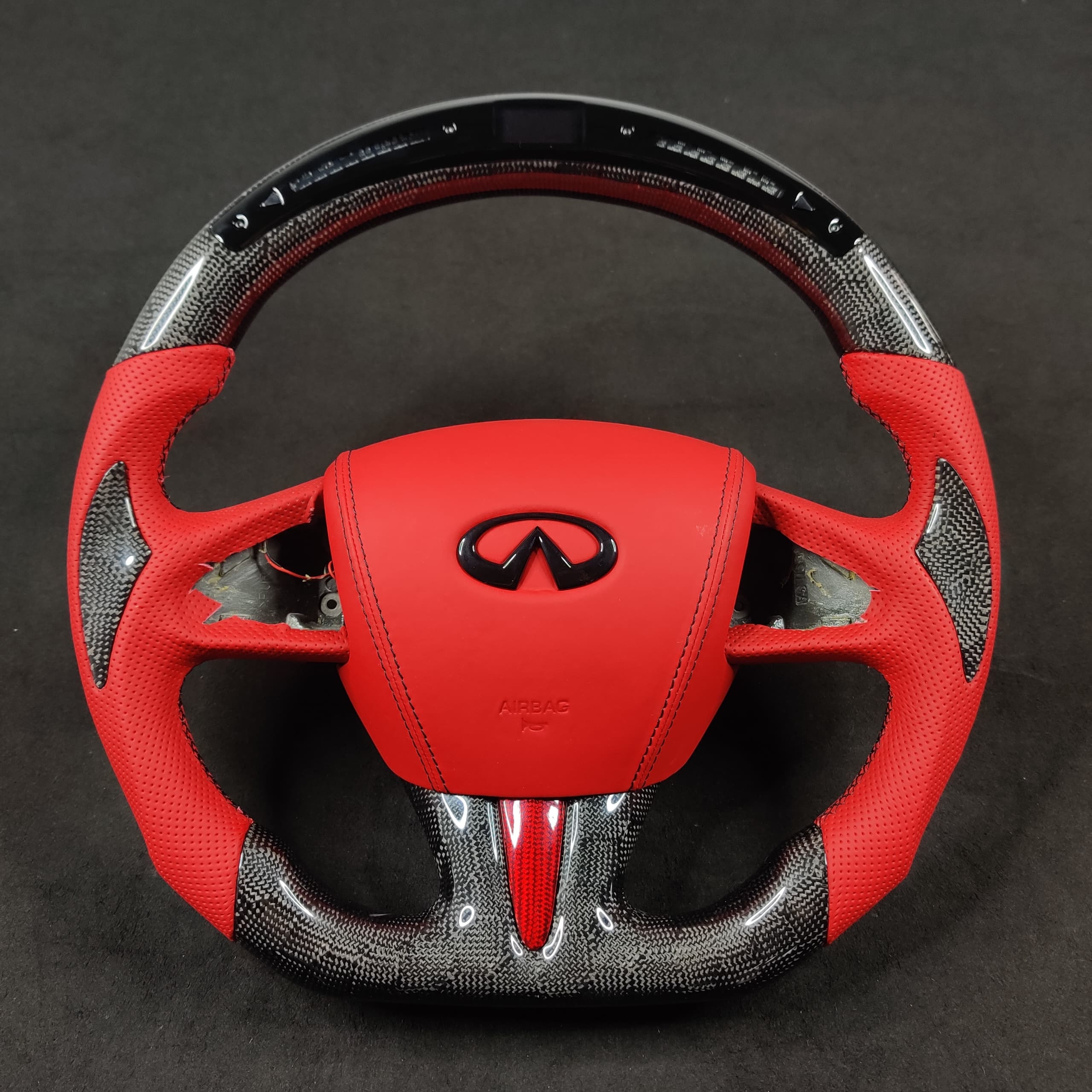2013-2024 Infiniti Q50 Q60 Custom Carbon Fiber Steering Wheel - Image 7