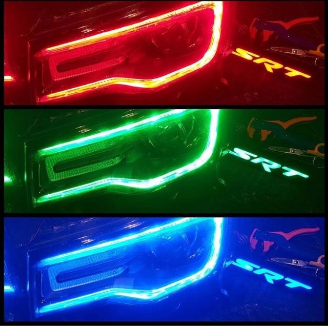 2014-2022 Jeep Grand Cherokee WK2 RGBW Flow Series LED DRL Boards - Image 11