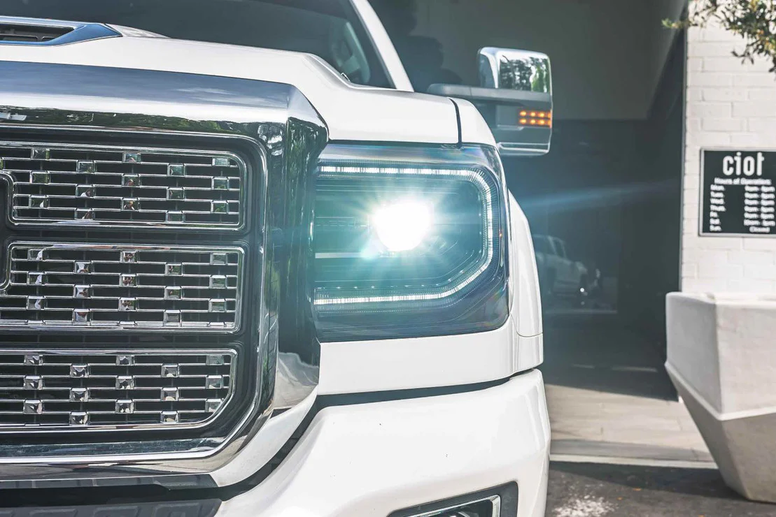 2014-2019 GMC Sierra 1500 2500 HD LED DRL Projector Replacement Headlights - Image 5