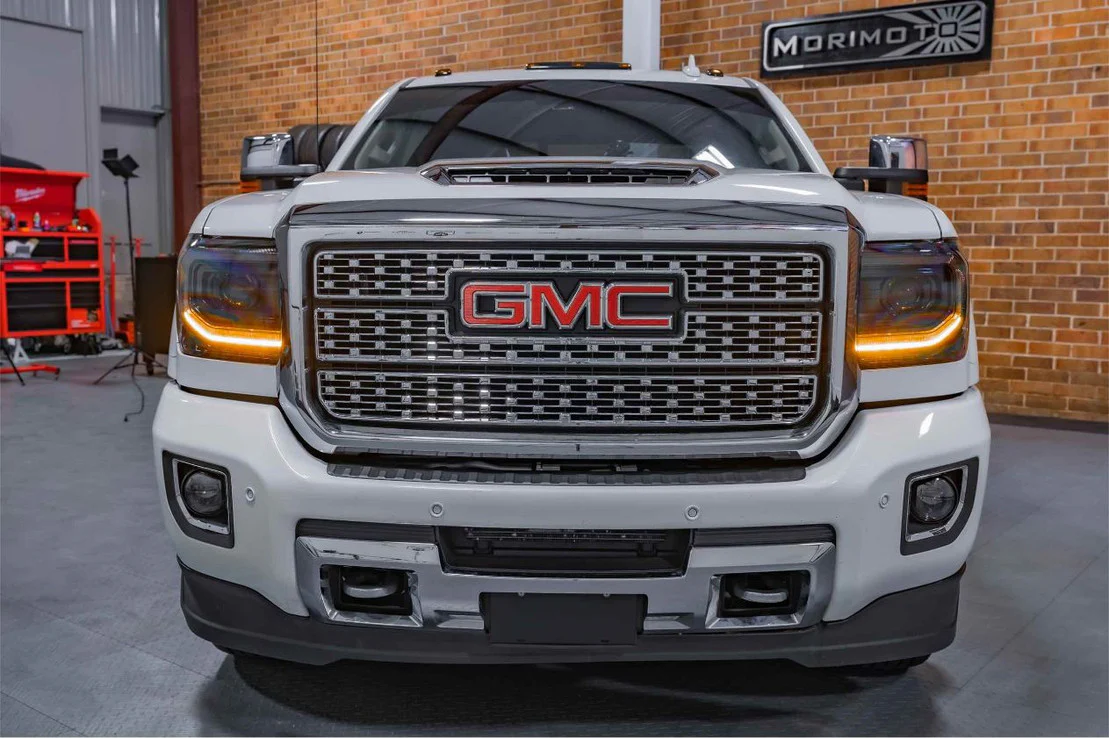 2014-2019 GMC Sierra 1500 2500 HD LED DRL Projector Replacement Headlights - Image 7