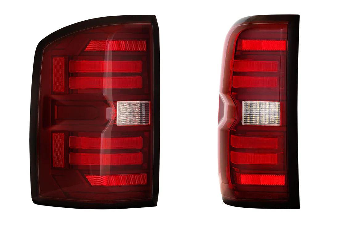 2014-2019 GMC Sierra 1500 2500 Red Smoked LED Tail Lights - Fits all models - Image 10