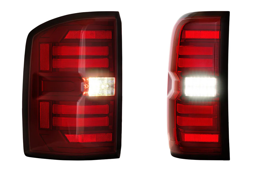 2014-2019 GMC Sierra 1500 2500 Red Smoked LED Tail Lights - Fits all models - Image 11