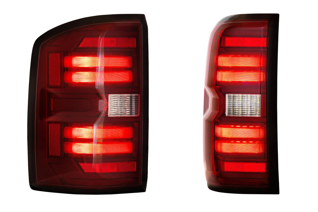 2014-2019 GMC Sierra 1500 2500 Red Smoked LED Tail Lights - Fits all models - Image 13
