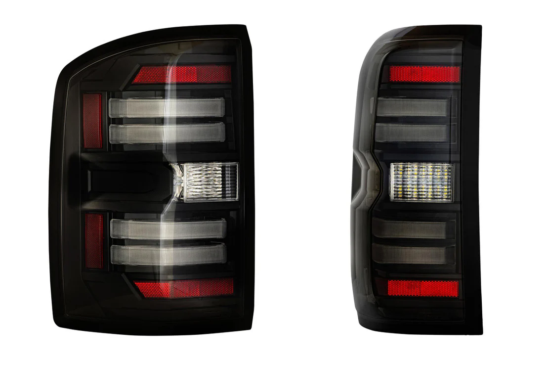 2014-2019 GMC Sierra 1500 2500 Red Smoked LED Tail Lights - Fits all models - Image 14