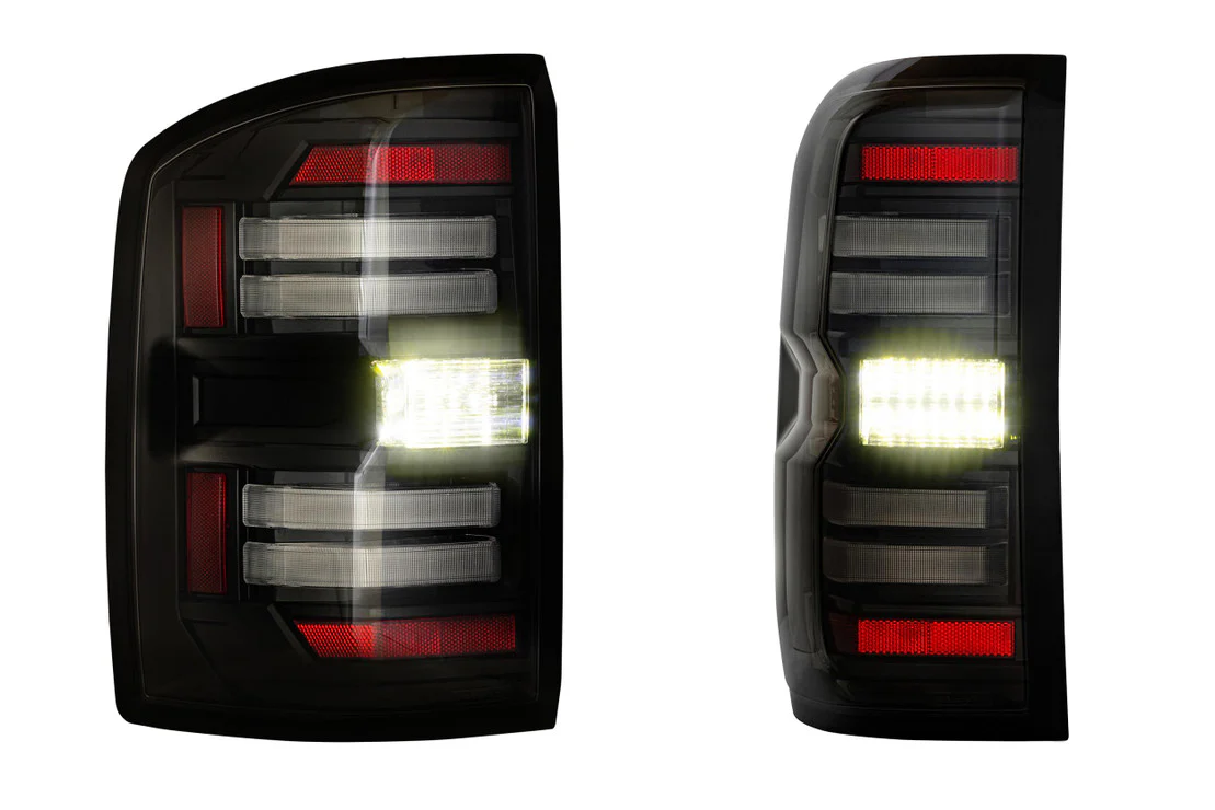 2014-2019 GMC Sierra 1500 2500 Red Smoked LED Tail Lights - Fits all models - Image 15