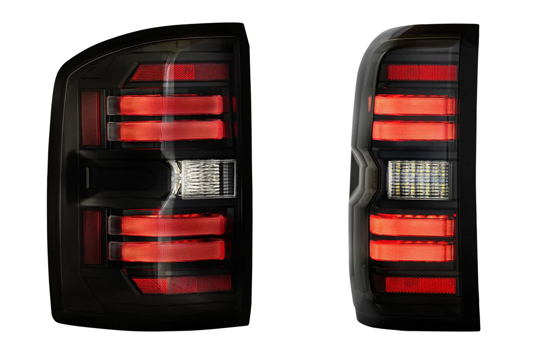2014-2019 GMC Sierra 1500 2500 Red Smoked LED Tail Lights - Fits all models - Image 16