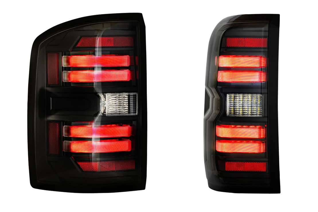 2014-2019 GMC Sierra 1500 2500 Red Smoked LED Tail Lights - Fits all models - Image 22