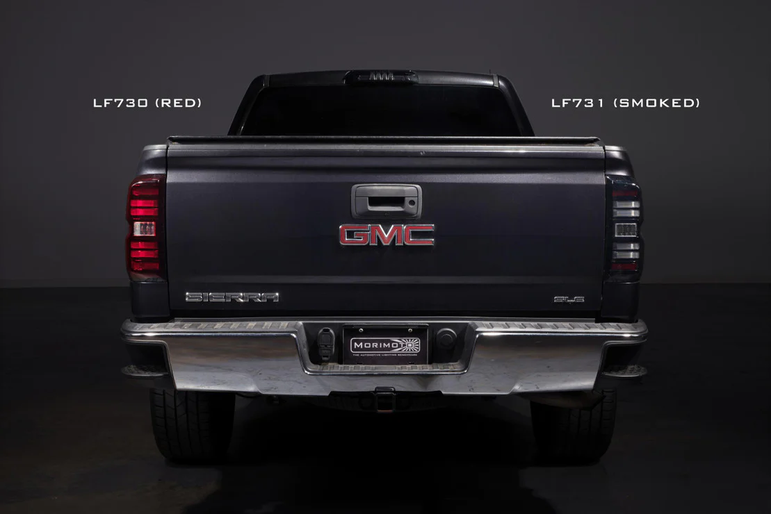 2014-2019 GMC Sierra 1500 2500 Red Smoked LED Tail Lights - Fits all models - Image 4