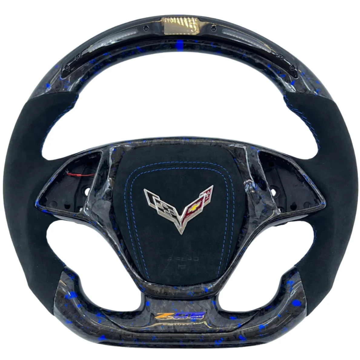 2014-2019 C7 Corvette Carbon Fiber Steering Wheel w/ LED RPM Display - Image 10