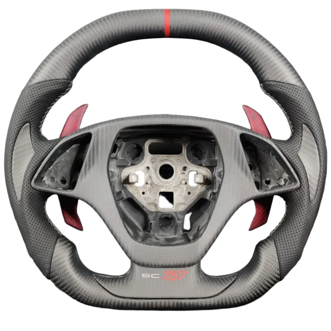 2014-2019 C7 Corvette Carbon Fiber Steering Wheel w/ LED RPM Display - Image 18