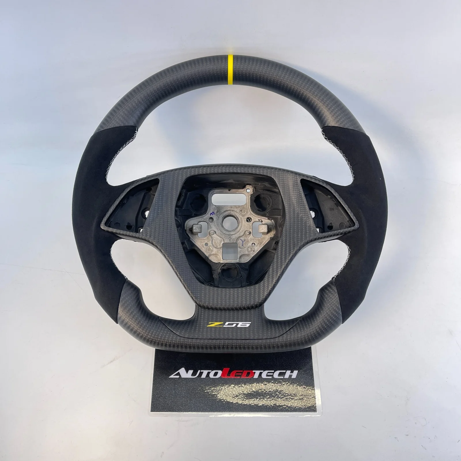 2014-2019 C7 Corvette Carbon Fiber Steering Wheel w/ LED RPM Display - Image 20