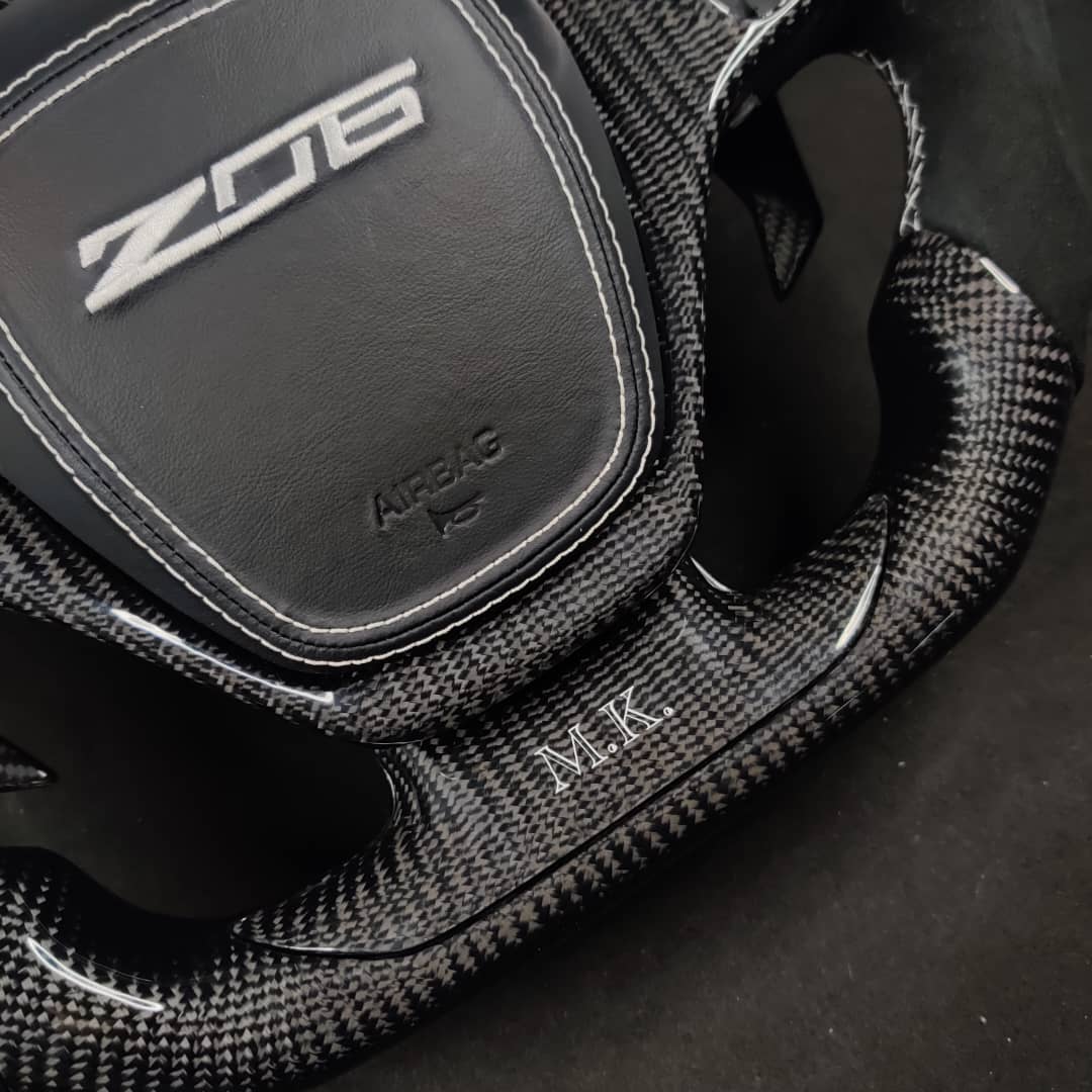 2014-2019 C7 Corvette Carbon Fiber Steering Wheel w/ LED RPM Display - Image 27