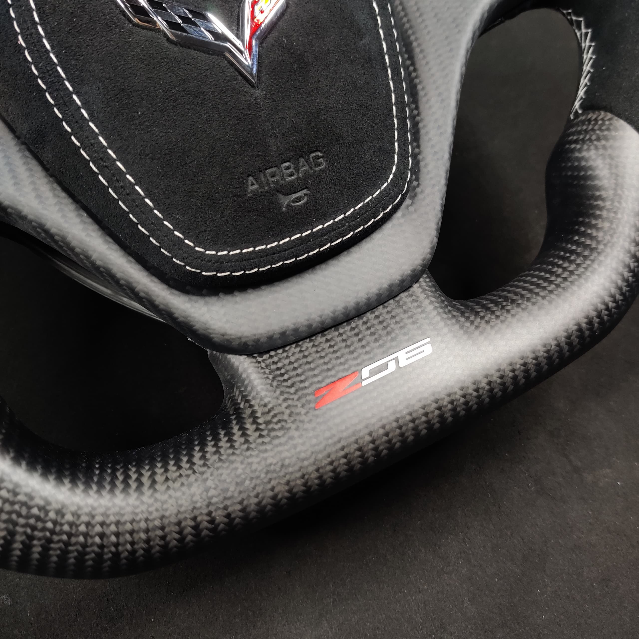 2014-2019 C7 Corvette Carbon Fiber Steering Wheel w/ LED RPM Display - Image 30