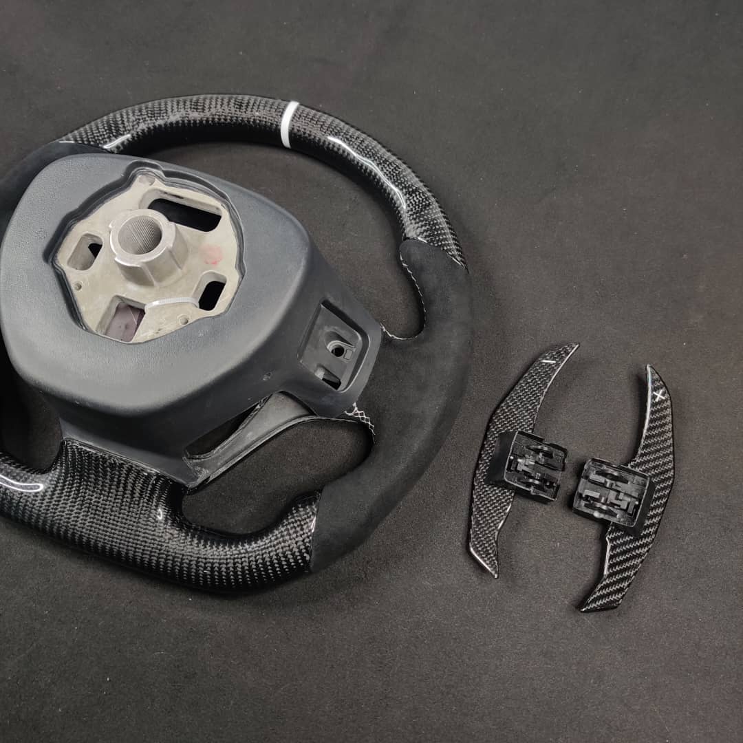 2014-2019 C7 Corvette Carbon Fiber Steering Wheel w/ LED RPM Display - Image 36