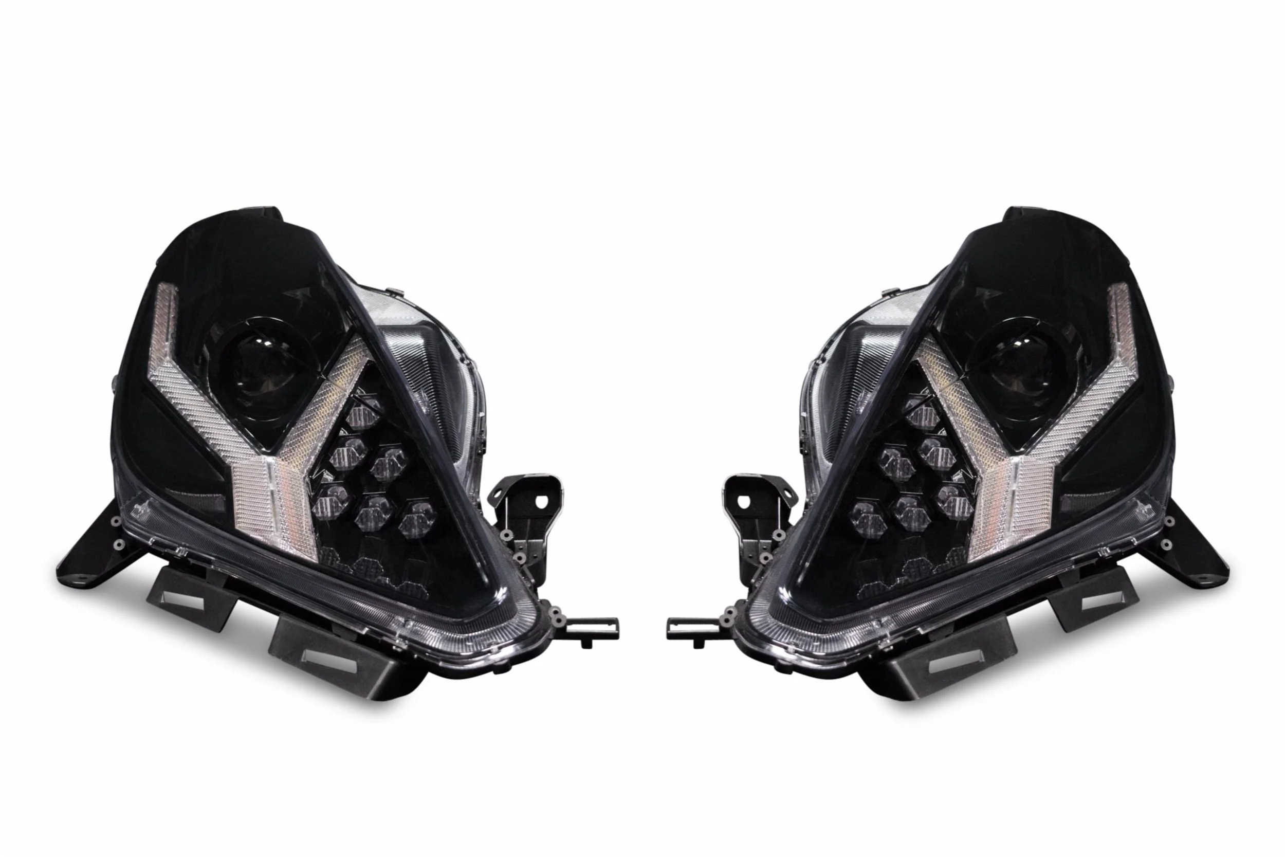 2014-2019 Chevrolet C7 Corvette XB LED DRL Headlights - Aventador Style - Image 12