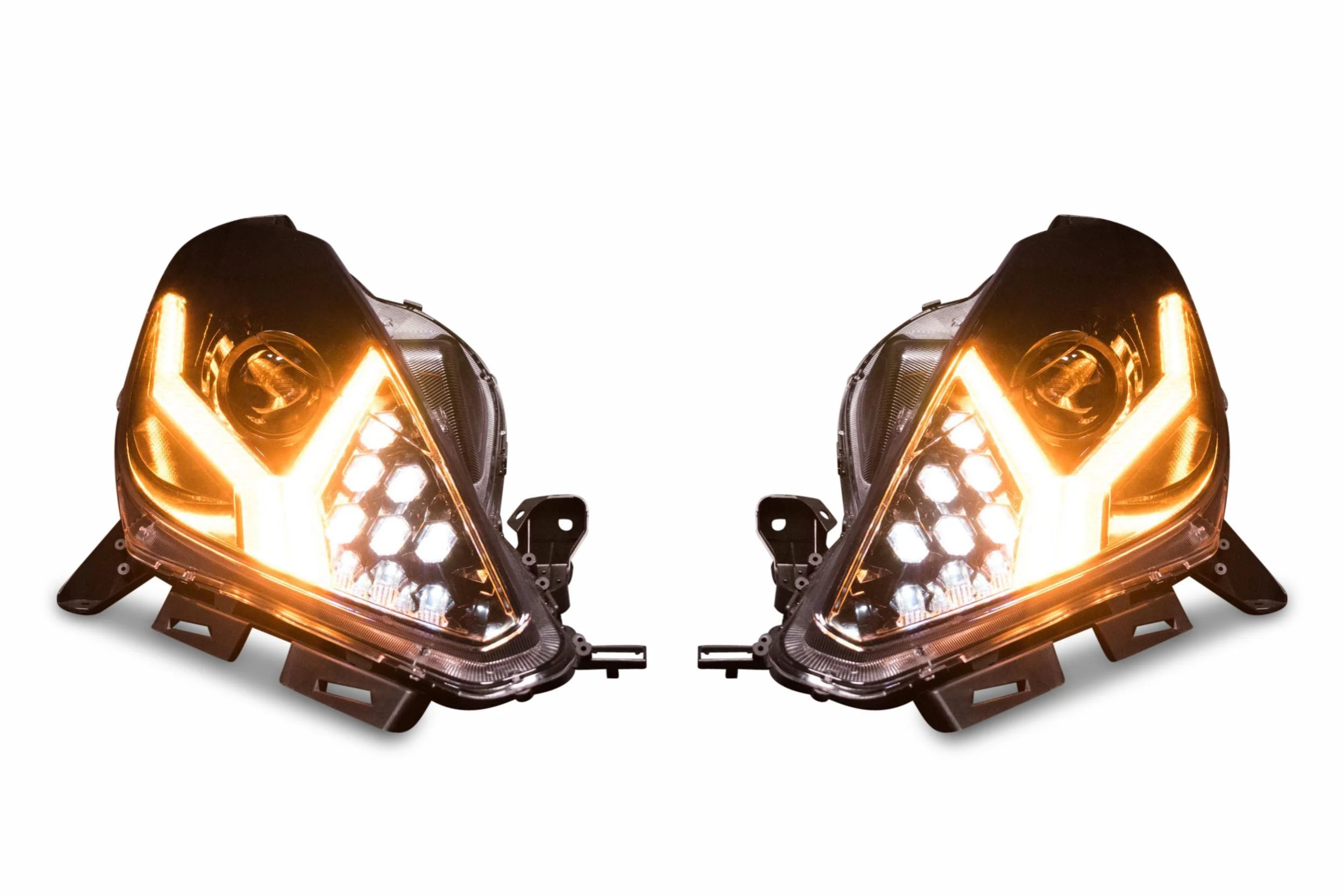 2014-2019 Chevrolet C7 Corvette XB LED DRL Headlights - Aventador Style - Image 13