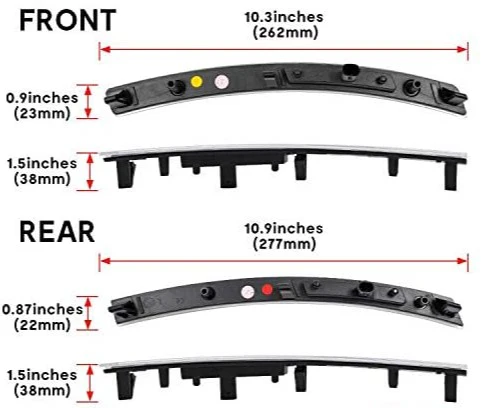 2014-2019 Chevrolet C7 Corvette Clear or Smoked LED Sidemarkers Rear Bumper Lights - Image 12