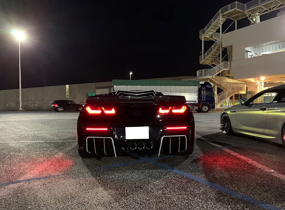 2014-2019 Chevrolet C7 Corvette Clear or Smoked LED Sidemarkers Rear Bumper Lights - Image 19