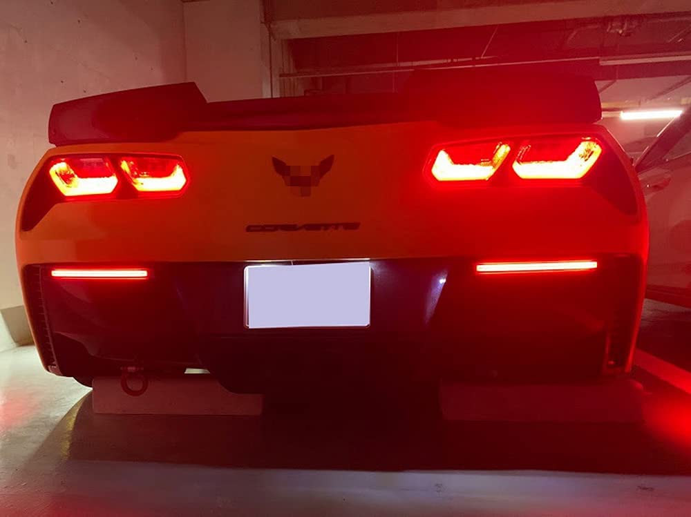 2014-2019 Chevrolet C7 Corvette Clear or Smoked LED Sidemarkers Rear Bumper Lights - Image 21