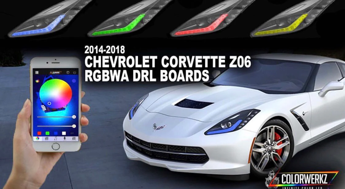 2014-2019 Chevy C7 Corvette RGBW Flow Series LED DRL Boards - Image 13