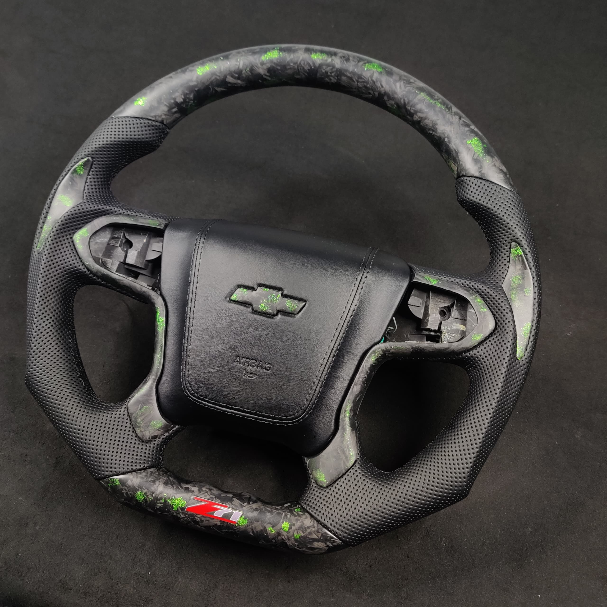 2014-2020 GMC Sierra Yukon Custom Carbon Fiber Steering Wheel - Image 21