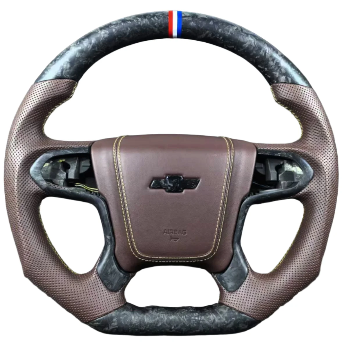 2014-2020 GMC Sierra Yukon Custom Carbon Fiber Steering Wheel - Image 3