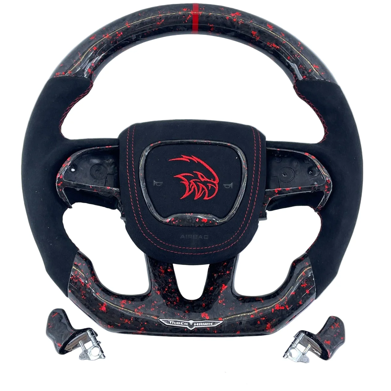 2014-2021 Jeep Trackhawk SRT Custom Carbon Fiber Steering Wheel w/ LED RPM Display - Image 20
